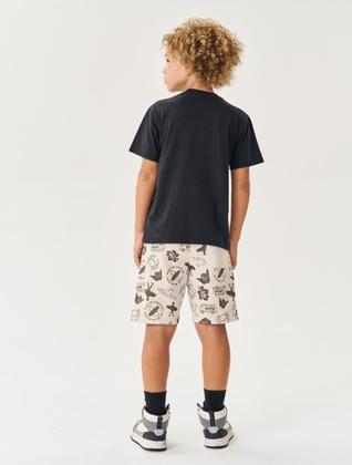 Imagem de Bermuda Infantil Menino Total Print Off White Catavento