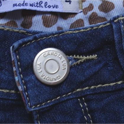 Imagem de Bermuda Jeans Infantil Menina Shorts Manabana Lindo Oferta  4 6 8 anos