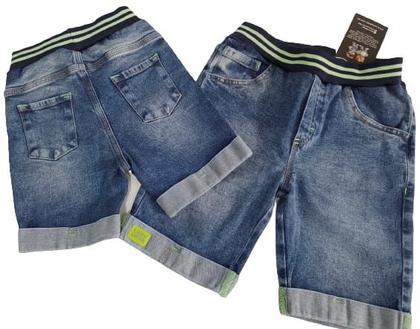 Imagem de Bermuda Jeans Luxo Estonada Infantil Menino Lessa Kids 8170