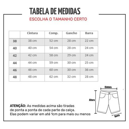 Imagem de Bermuda Jeans Lycra Cargo Masculina