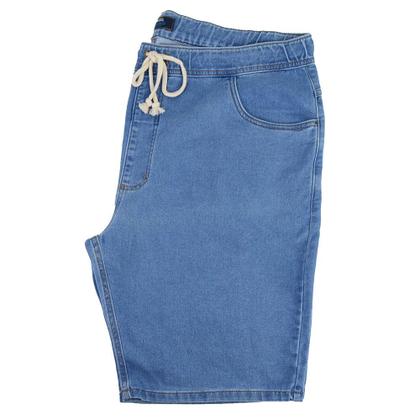 Imagem de Bermuda Jeans Masculina Areazul Jogger Plus Size Azul BSC
