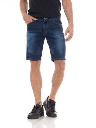 Imagem de Bermuda Jeans Masculina Comfort Casual -   Azul