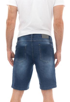 Imagem de Bermuda Jeans Masculina Puídos Casual Comfort II  Azul