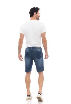 Imagem de Bermuda Jeans Masculina Puídos Casual Comfort II  Azul