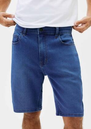 Imagem de Bermuda Jeans Masculina Reta Soft Touch