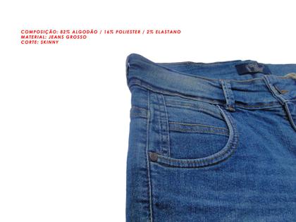 Imagem de Bermuda Jeans Masculina Skinny com Elastano - Tecido Premium de Qualidade marca Rock Soda