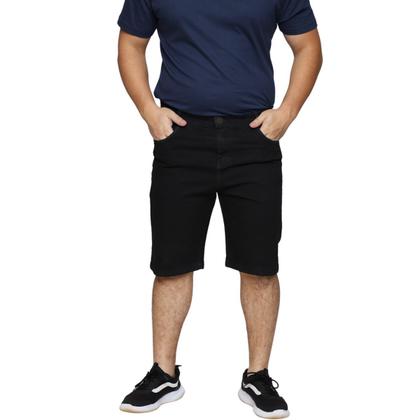 Imagem de Bermuda Jeans Masculina Tradicional Slim Premium Algodão e Elastano 