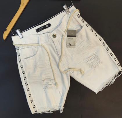 Imagem de Bermuda jeans off white masculina