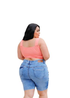 Imagem de Bermuda Jeans Plus Size Adulto Feminina