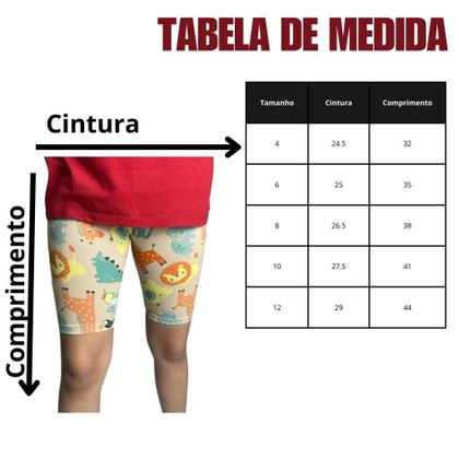 Bermuda kit C/ 5 - modelo ciclista infantil menina - bermuda cotton infantil - NoBrand Imagem de Bermuda kit C/ 5 - modelo ciclista infantil menina - bermuda cotton infantil
