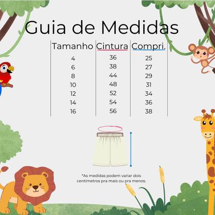 Imagem de Bermuda Legging Infantil Algodão Cotton Lisa