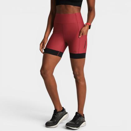 Imagem de Bermuda Lupo LSport Run 7 Pocket Feminina - Vermelho e Preto - G