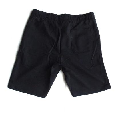 Imagem de Bermuda Malwee Moletom Masculina com Cordão e Bolsos Preto