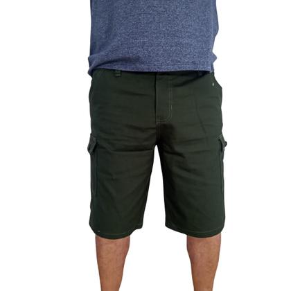 Imagem de Bermuda Masculina de Sarja Cargo com Bolsos Laterais Durabilidade e Estilo Prático
