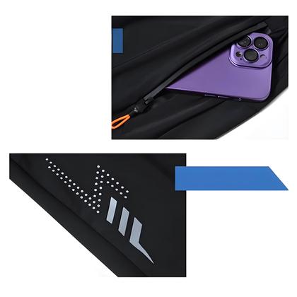 Imagem de Bermuda Masculina De Secagem Rápida Para Esportes De Verão Com Bolsos Com Zíper E Cordão, Bermuda De