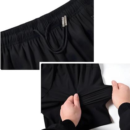 Imagem de Bermuda Masculina De Secagem Rápida Para Esportes De Verão Com Bolsos Com Zíper E Cordão, Bermuda De