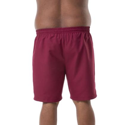 Imagem de Bermuda Masculina Elite Secagem Rápida Básico Com Bolso Fitness Plus Size Poliéster Macio Confortável Academia
