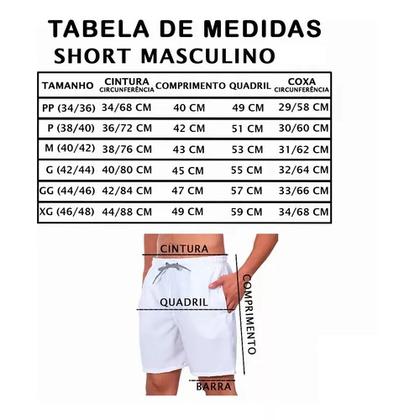 Imagem de Bermuda masculina moletom everlast bolsos cordão original nf