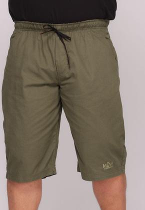 Imagem de Bermuda Masculina Plus Size Sarja Verde Elástico