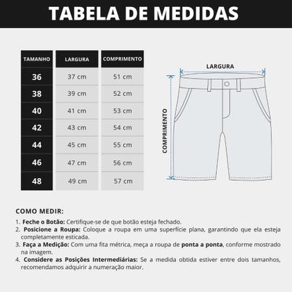 Imagem de Bermuda Masculina Sarja Brim Qualidade Premium
