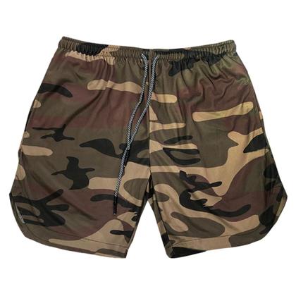 Imagem de Bermuda Masculina Shorts Duplo 2 Em 1 Com Segunda Pele Interna Bolso Externo E Interno