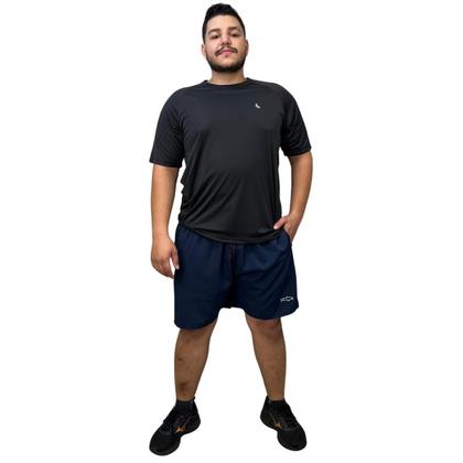 Imagem de Bermuda Masculino Tactel com Cordão Cós Elástico e Bolsos Treino Mauricinho