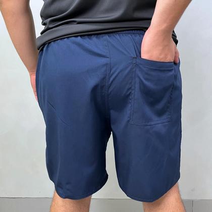 Imagem de Bermuda Masculino Tactel com Cordão Cós Elástico e Bolsos Treino Mauricinho