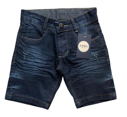 Imagem de bermuda meninos jeans escuro infantil de lycra tam de 4 a 8 anos