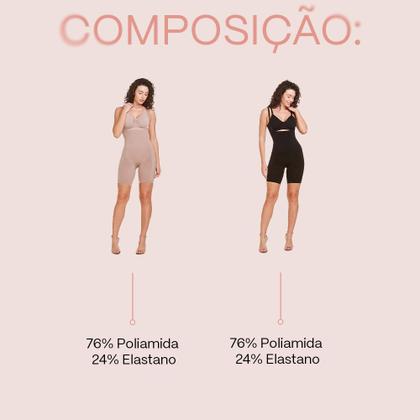Imagem de Bermuda Modeladora Feminina Cinta Abdominal Plié
