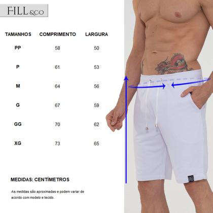 Imagem de Bermuda Moletom Branco