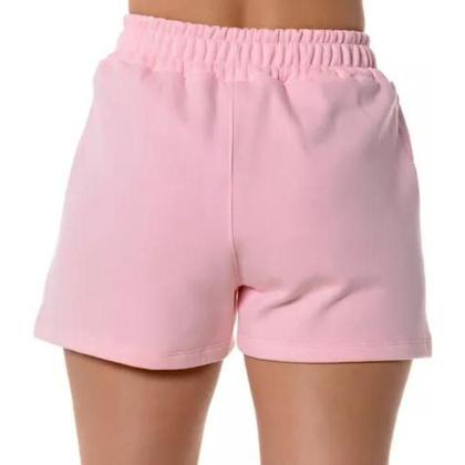 Imagem de Bermuda moletom feminino short curto moletom com bolso malha algodão tendencia