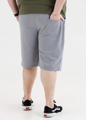 Imagem de Bermuda Moletom Listrado Plus Size
