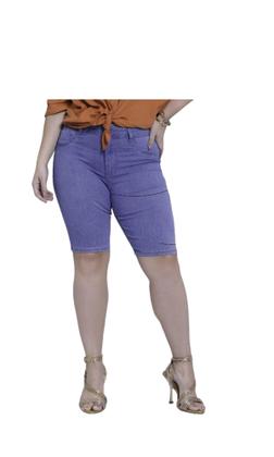 Imagem de Bermuda Plus Size Jeans Com Elastano Fit For Me Lunender 21063