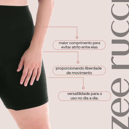 Imagem de Bermuda Plus Size Segunda Pele Cintura Alta Sem Costura