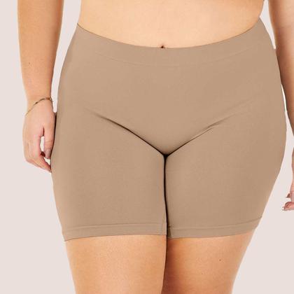 Imagem de Bermuda Plus Size Segunda Pele Cintura Alta Sem Costura