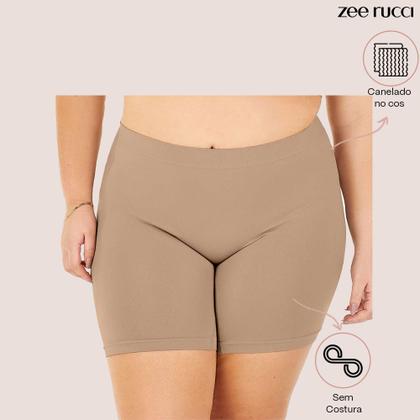 Imagem de Bermuda Plus Size Sem Costura Evita Atrito Entre As Pernas