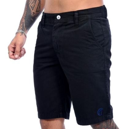 Imagem de Bermuda Sarja Tradicional Masculina preta - Icari