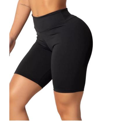 Imagem de Bermuda SHORT Fitness LEG BÁSICO Legging Cós Alto Treino Casual 150