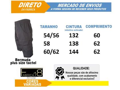 Imagem de Bermuda Short Masculino Plus Size Gg Xg G1 G2 G3 50 Ao 64