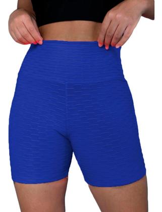 Imagem de Bermuda Shorts Curto  3D Bolha Academia Cós Alto Fitness