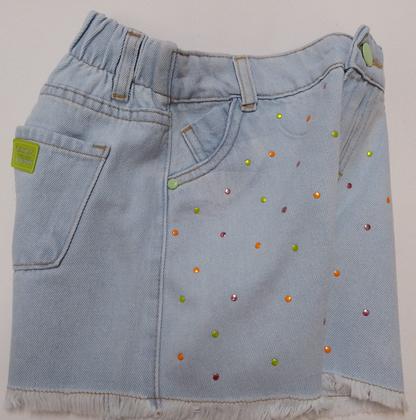 Imagem de Bermuda / Shorts Jeans Infantil Menina Verão Lessa Kids 8739