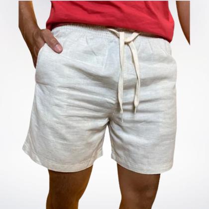 Imagem de Bermuda Shorts Linho Masculino Tradicional