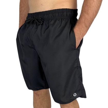 Imagem de Bermuda Shorts Surftrip Liso Plus Size Preto