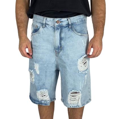Imagem de Bermuda Surf Trip Jeans Estone Clara Rasgada