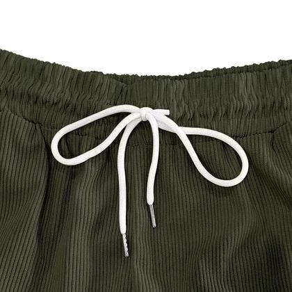 Imagem de Bermudas Cargo Masculinas Vintage De Veludo Cotelê, Tendência De Verão, Retrô, Casual, Respirável