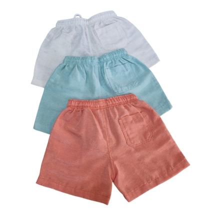 Imagem de Bermudas Ogochi Infantis Masculinas Casuais Resorts Colors