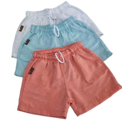 Imagem de Bermudas Ogochi Infantis Masculinas Casuais Resorts Colors