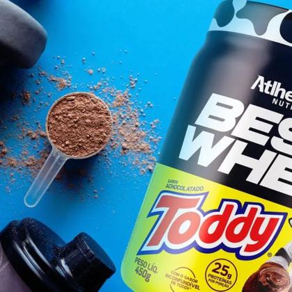 Imagem de Best Whey Atlhetica Nutrition Sabor Achocolato Toddy 25g de Proteína 450g
