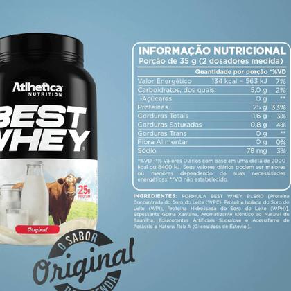 Imagem de Best Whey Concentrado 900g + Creatina 100g - Atlhetica Nutrition