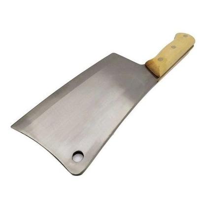 Imagem de Bestfer Cutelo Profissional Aço Manganes 8" 30cm com Furo Cabo Madeira BFH1763